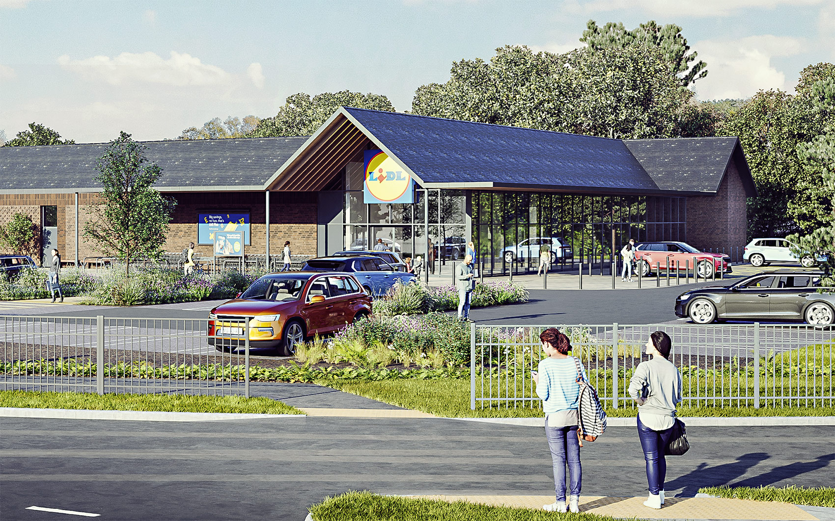 3D visual of the store entrance